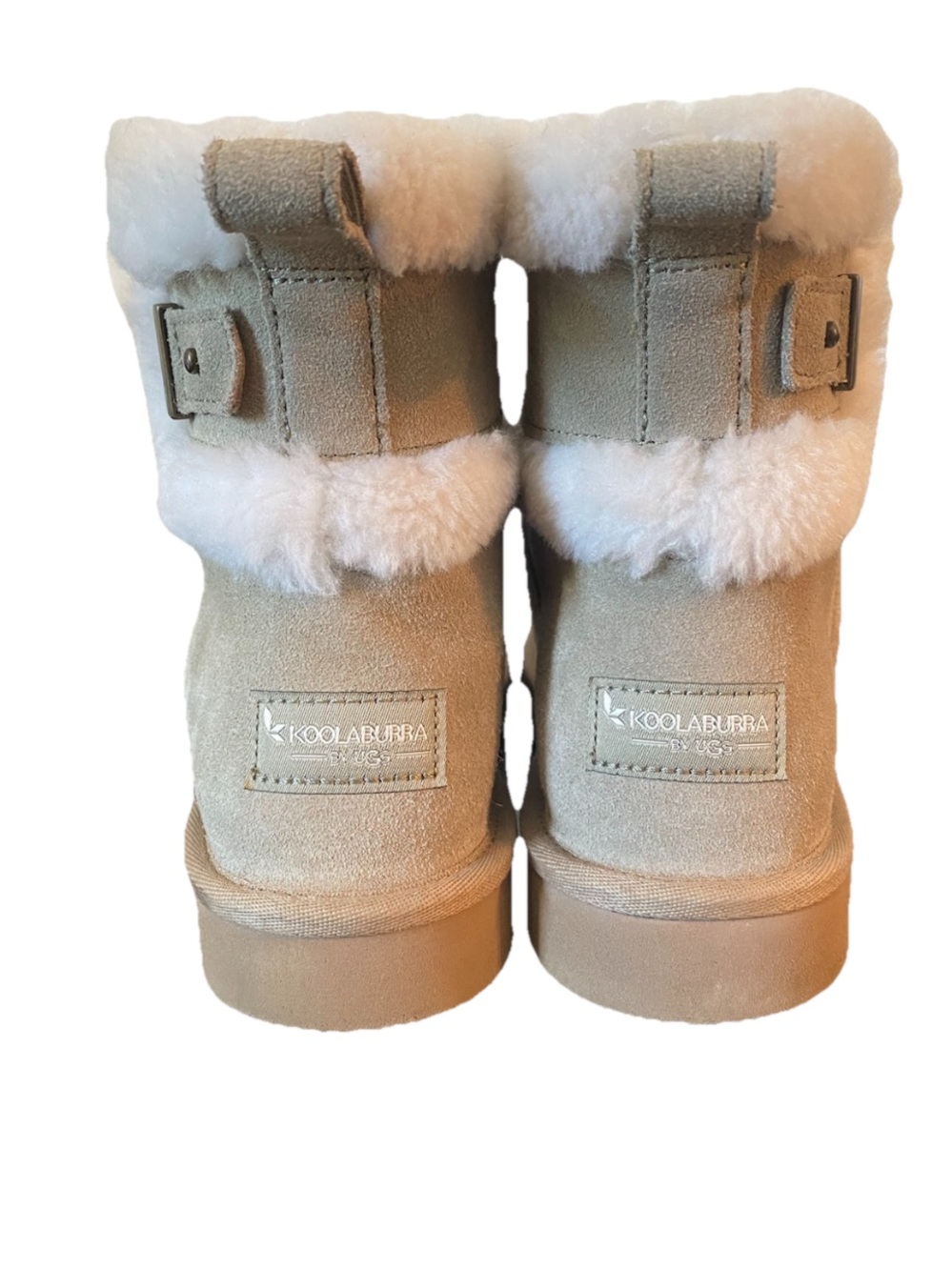 Koolaburra by Ugg Barlee Mini Ankle Boot Dune Gray Women's Size 7 - Picture 6 of 9